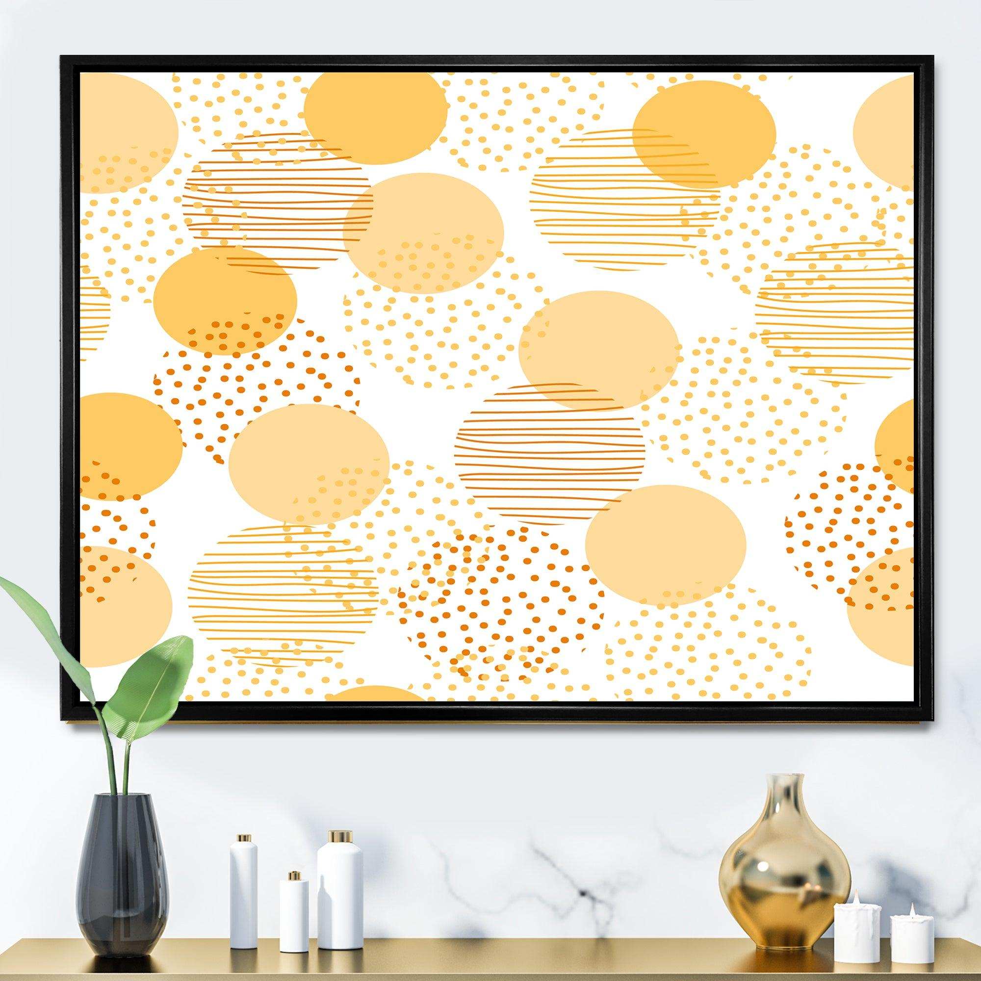 Circular Abstract Retro Geometric IX