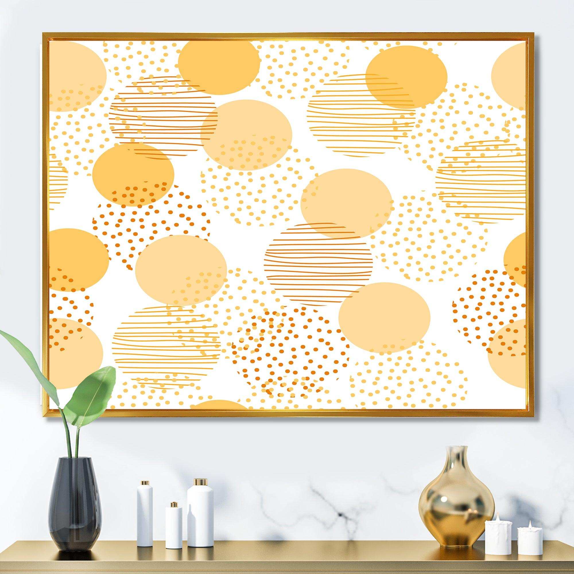 Circular Abstract Retro Geometric IX