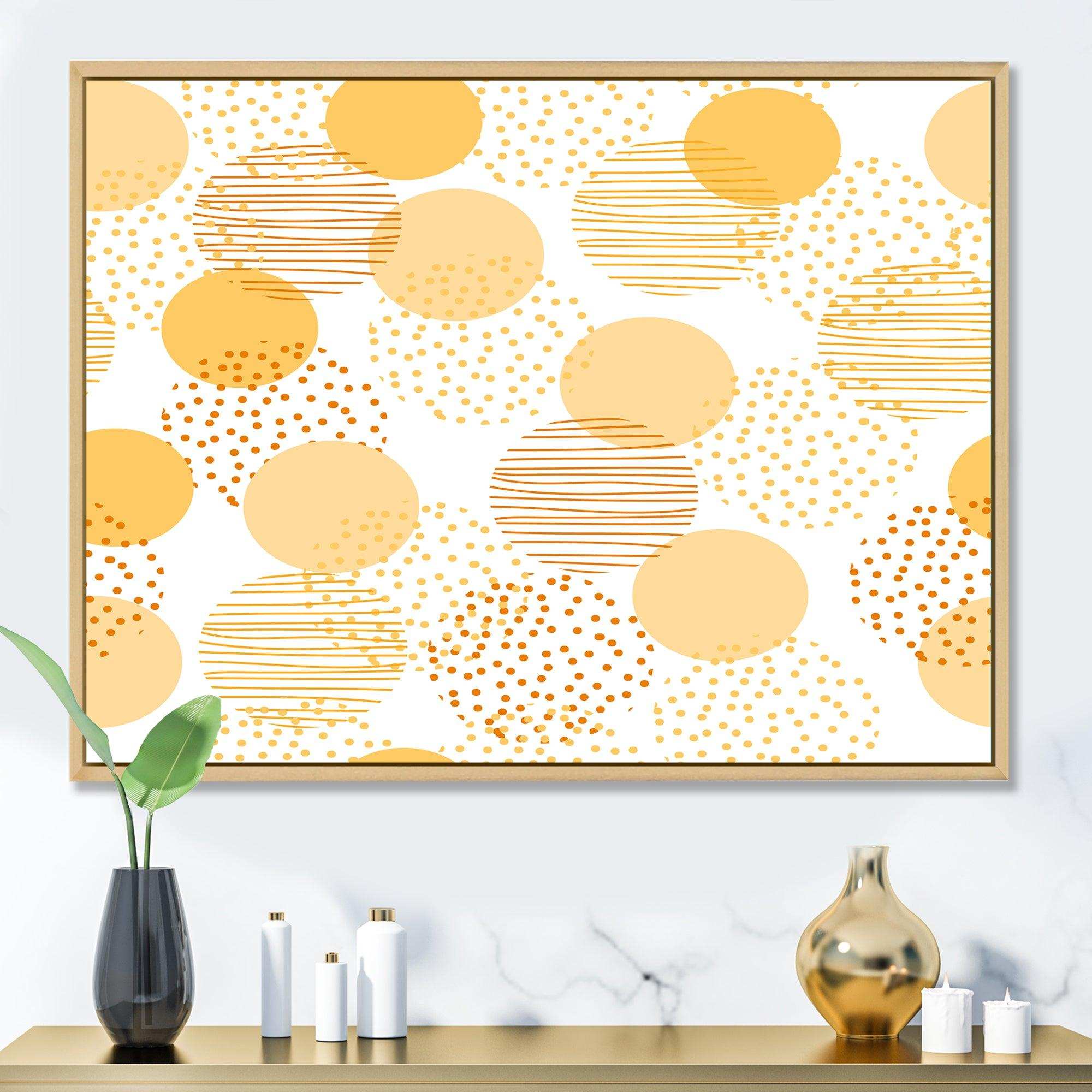 Circular Abstract Retro Geometric IX