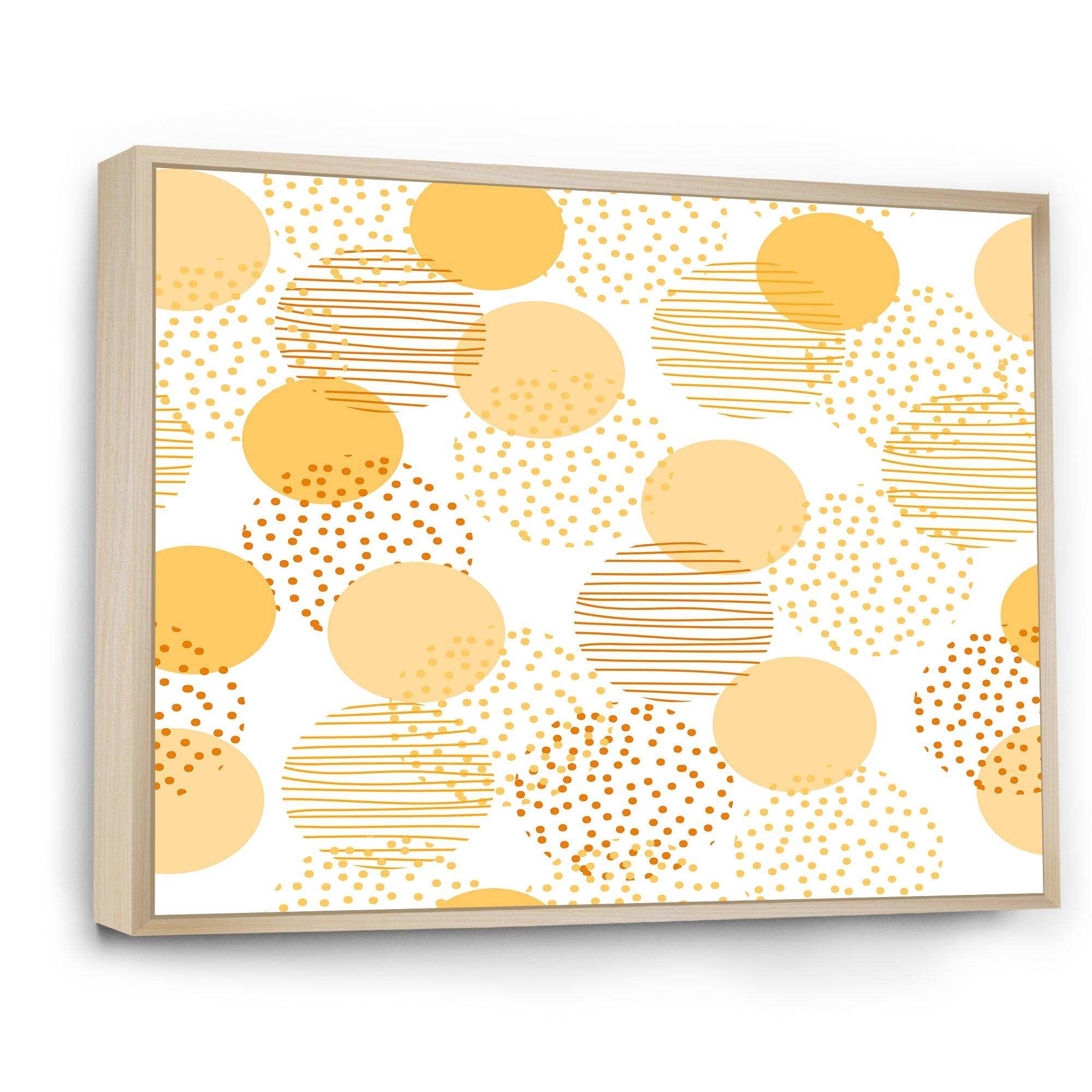 Circular Abstract Retro Geometric IX