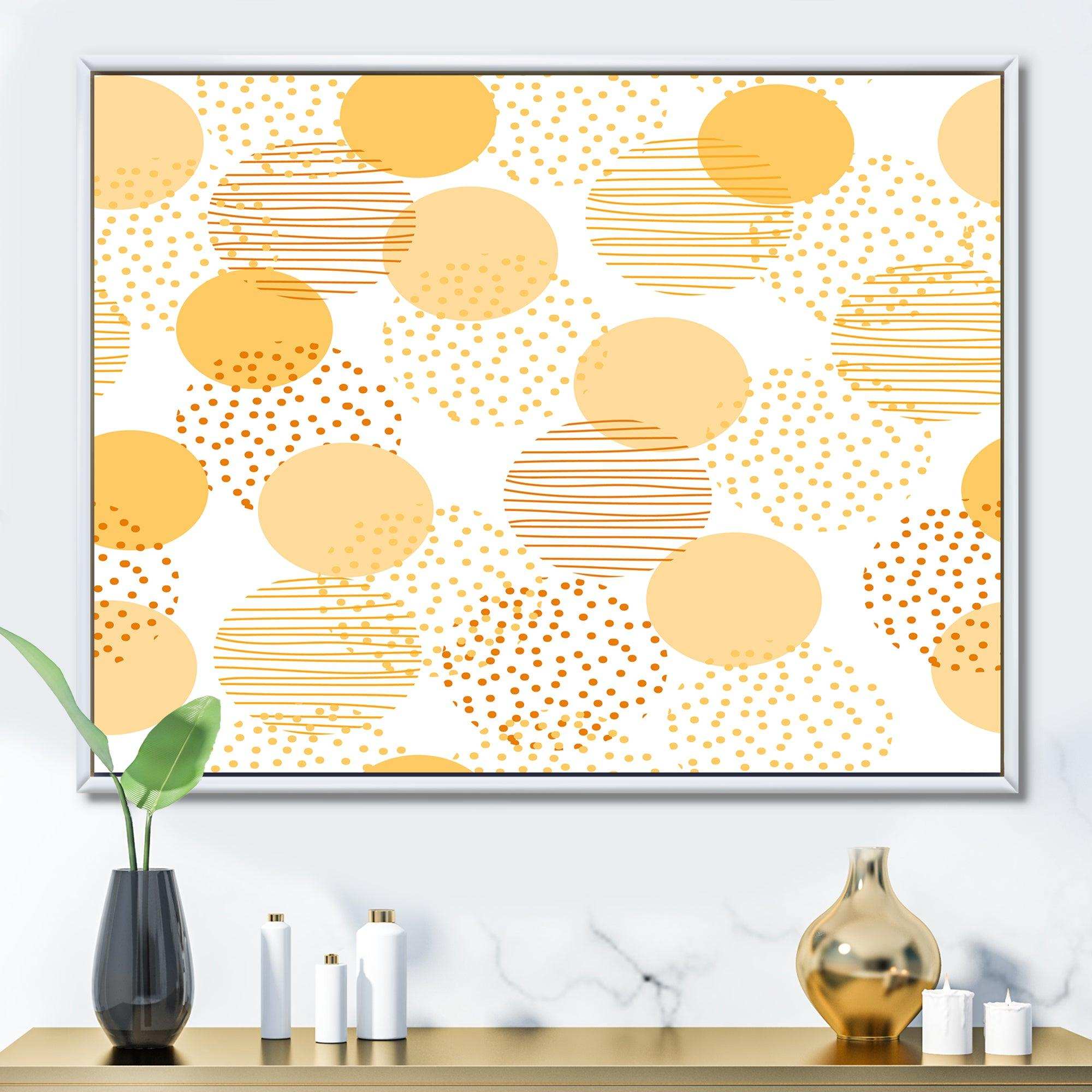 Circular Abstract Retro Geometric IX