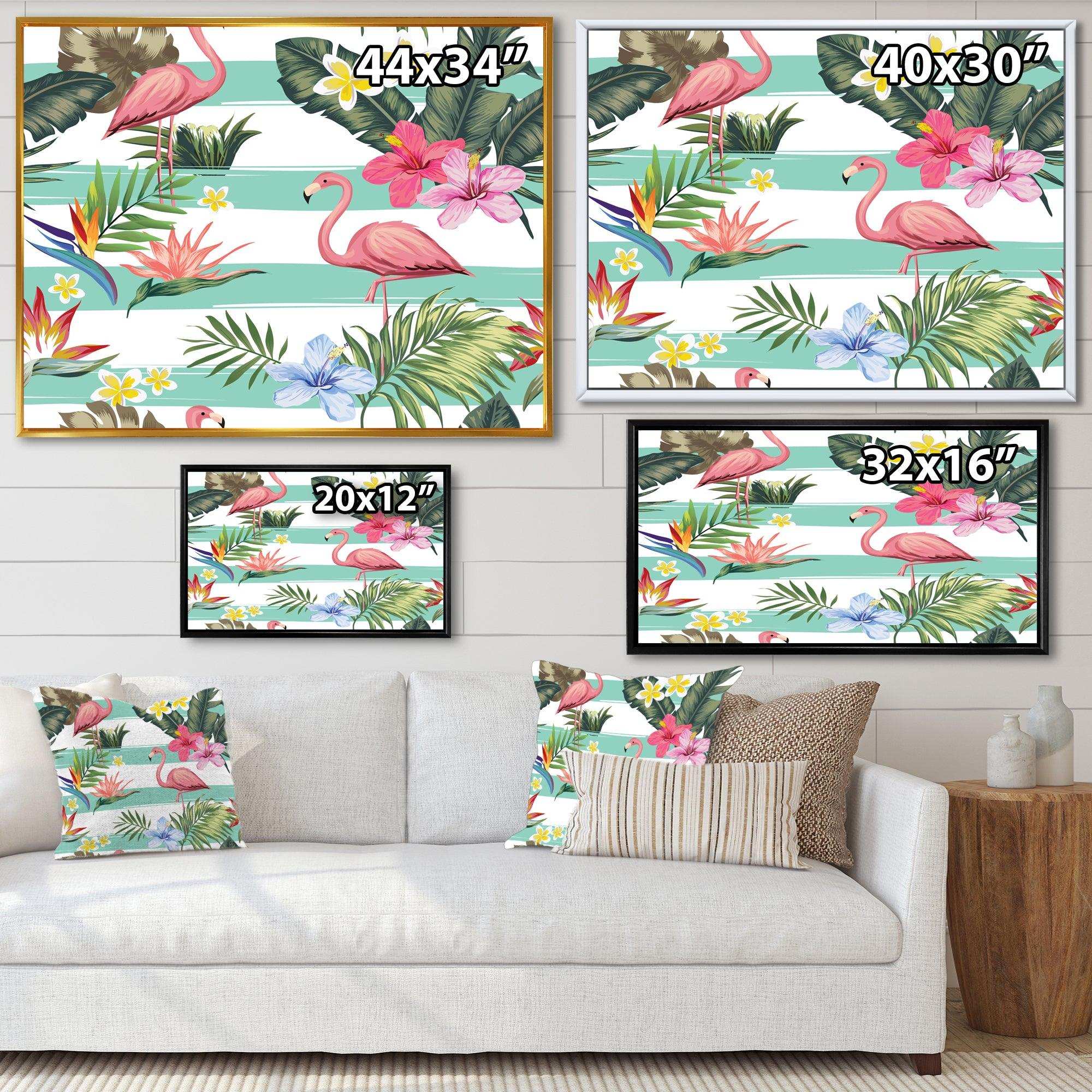 Tropical Botanicals, Flowers and Flamingo