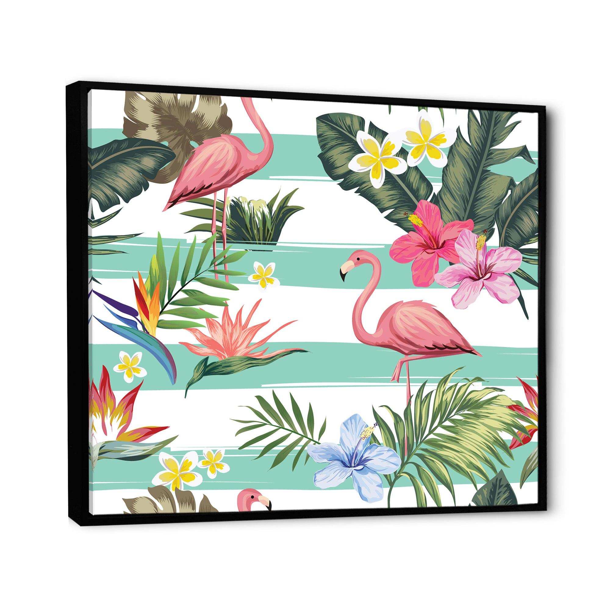 Tropical Botanicals, Flowers and Flamingo