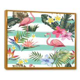 Tropical Botanicals, Flowers and Flamingo