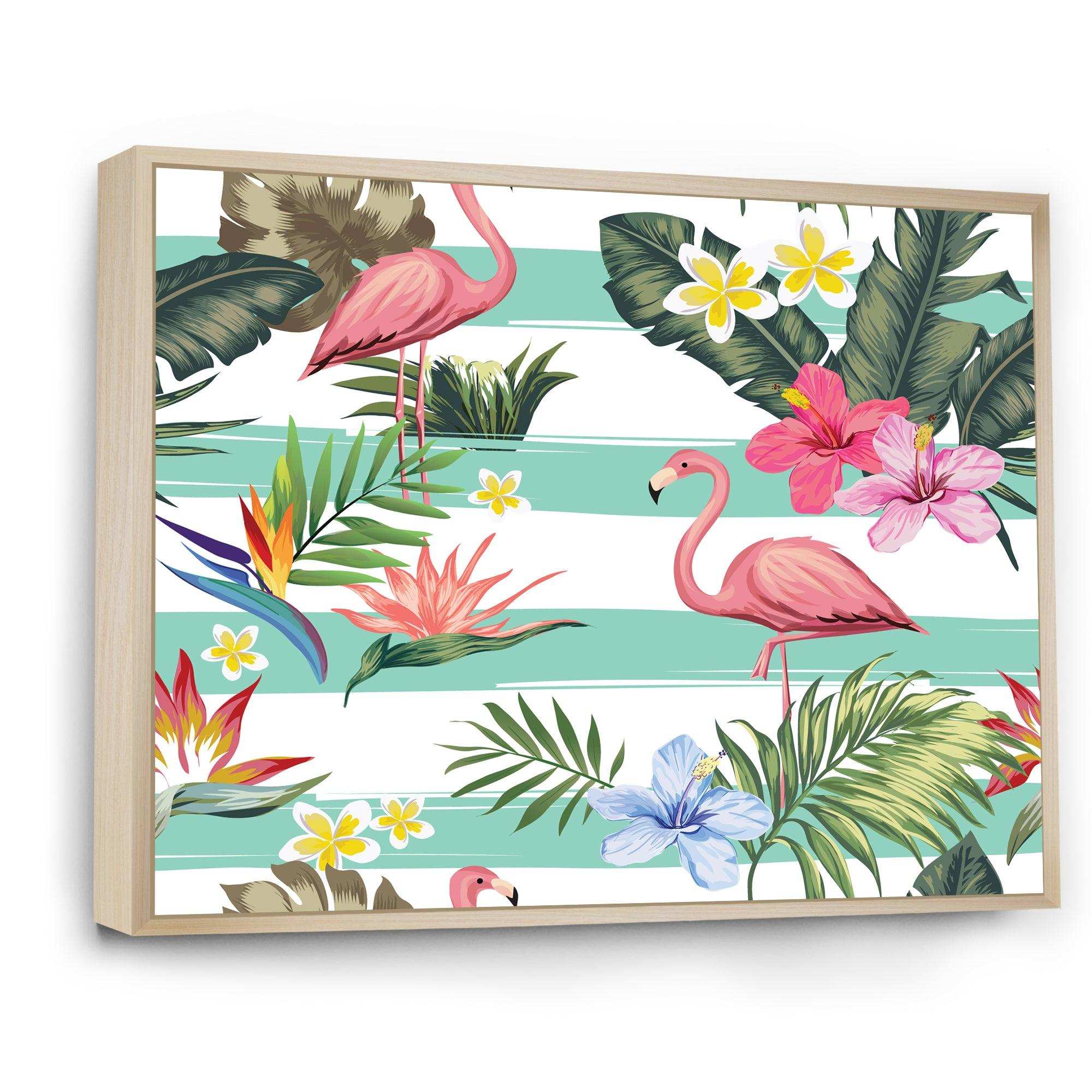 Tropical Botanicals, Flowers and Flamingo
