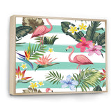 Tropical Botanicals, Flowers and Flamingo