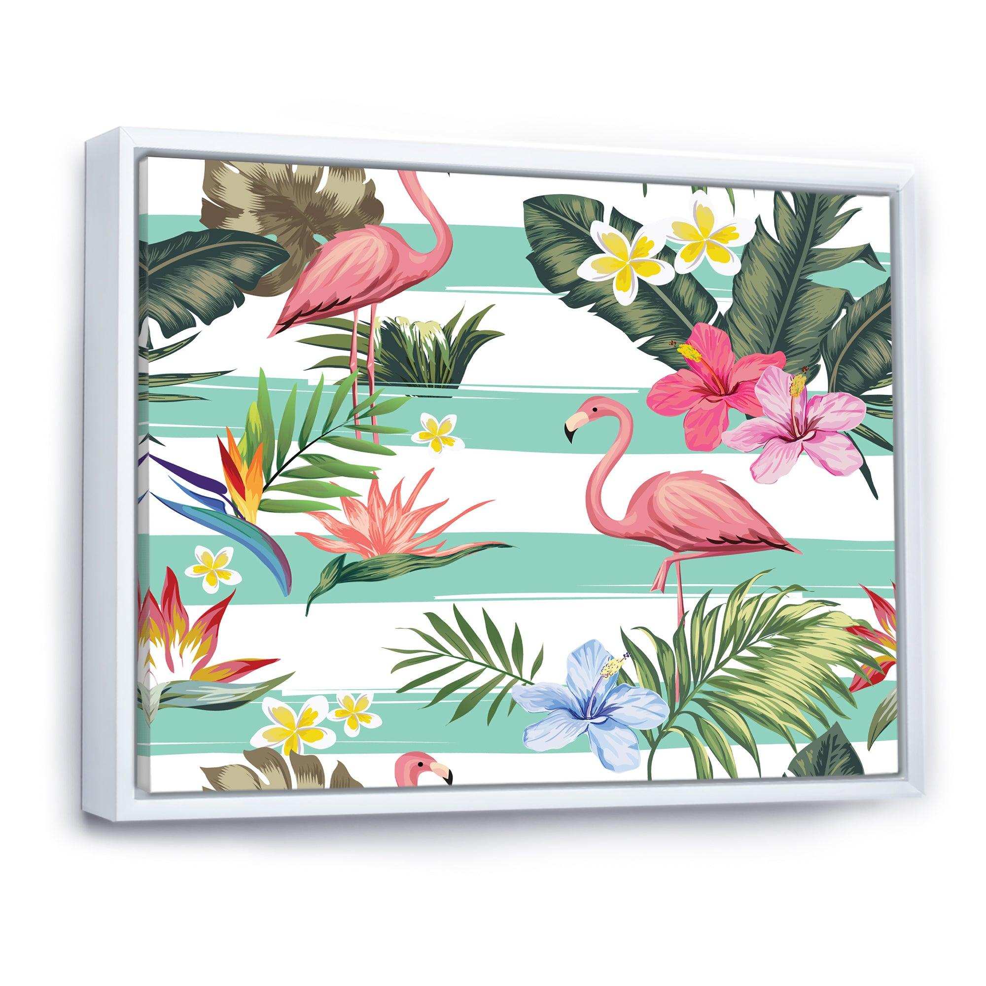 Tropical Botanicals, Flowers and Flamingo