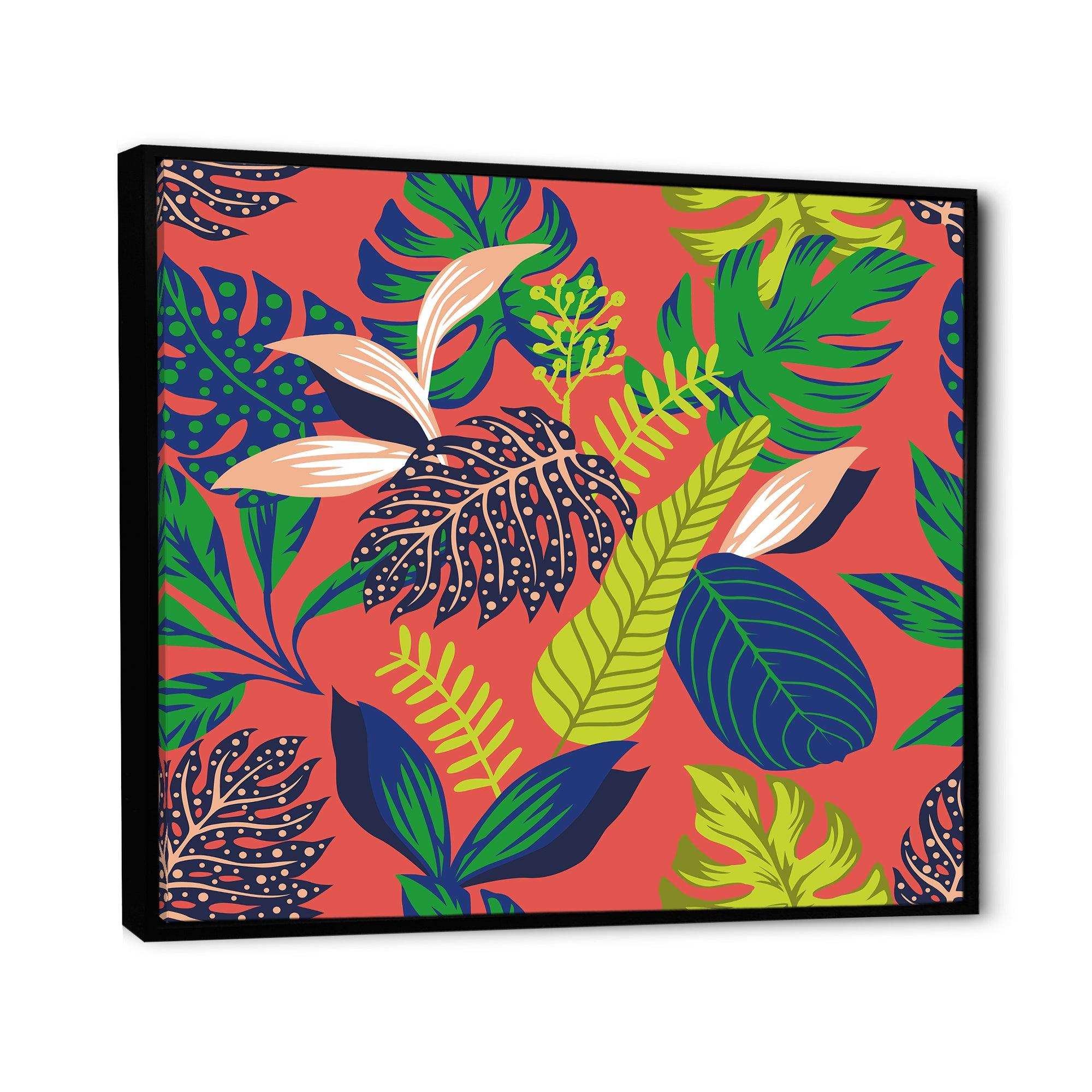 Retro Tropical Leaves I