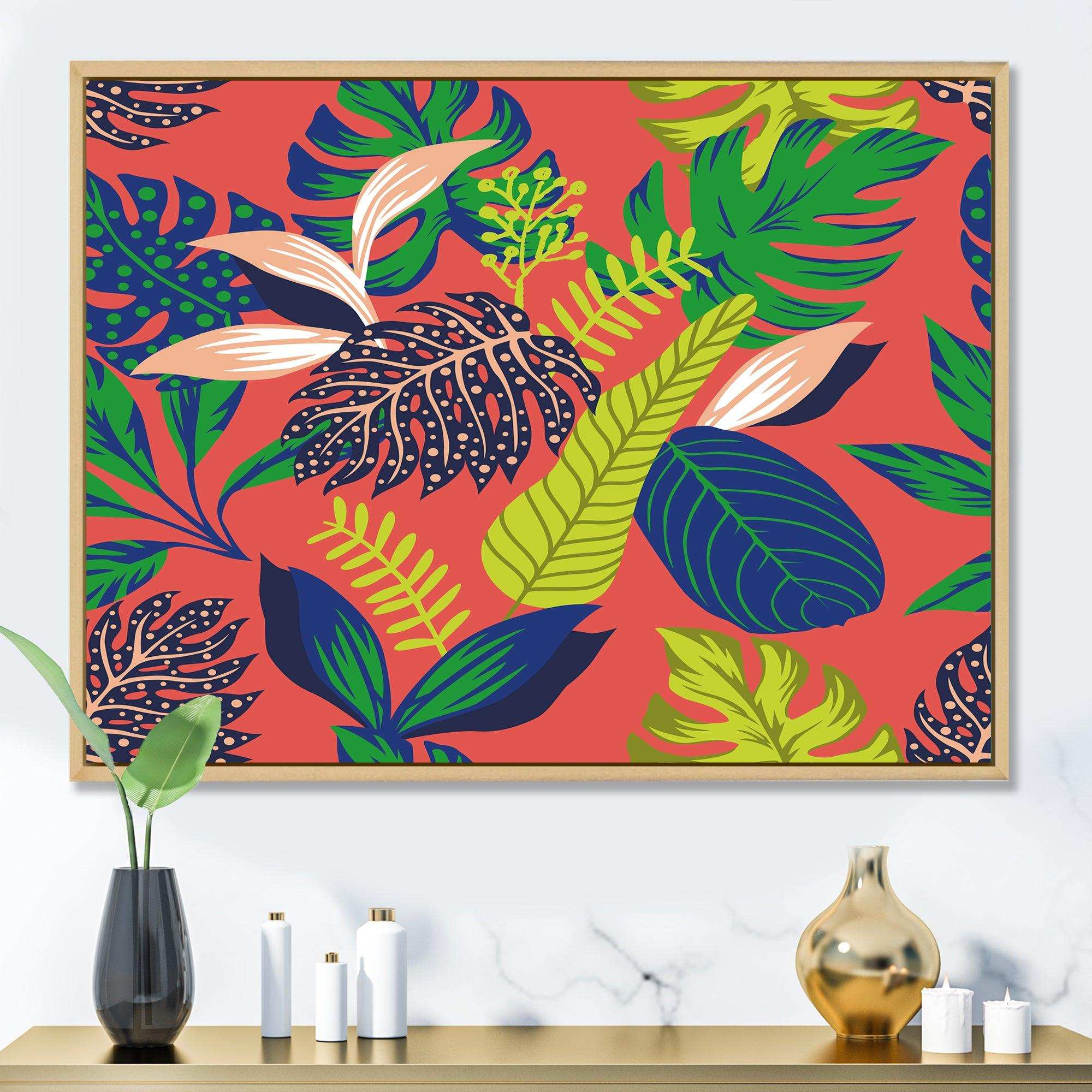 Retro Tropical Leaves I