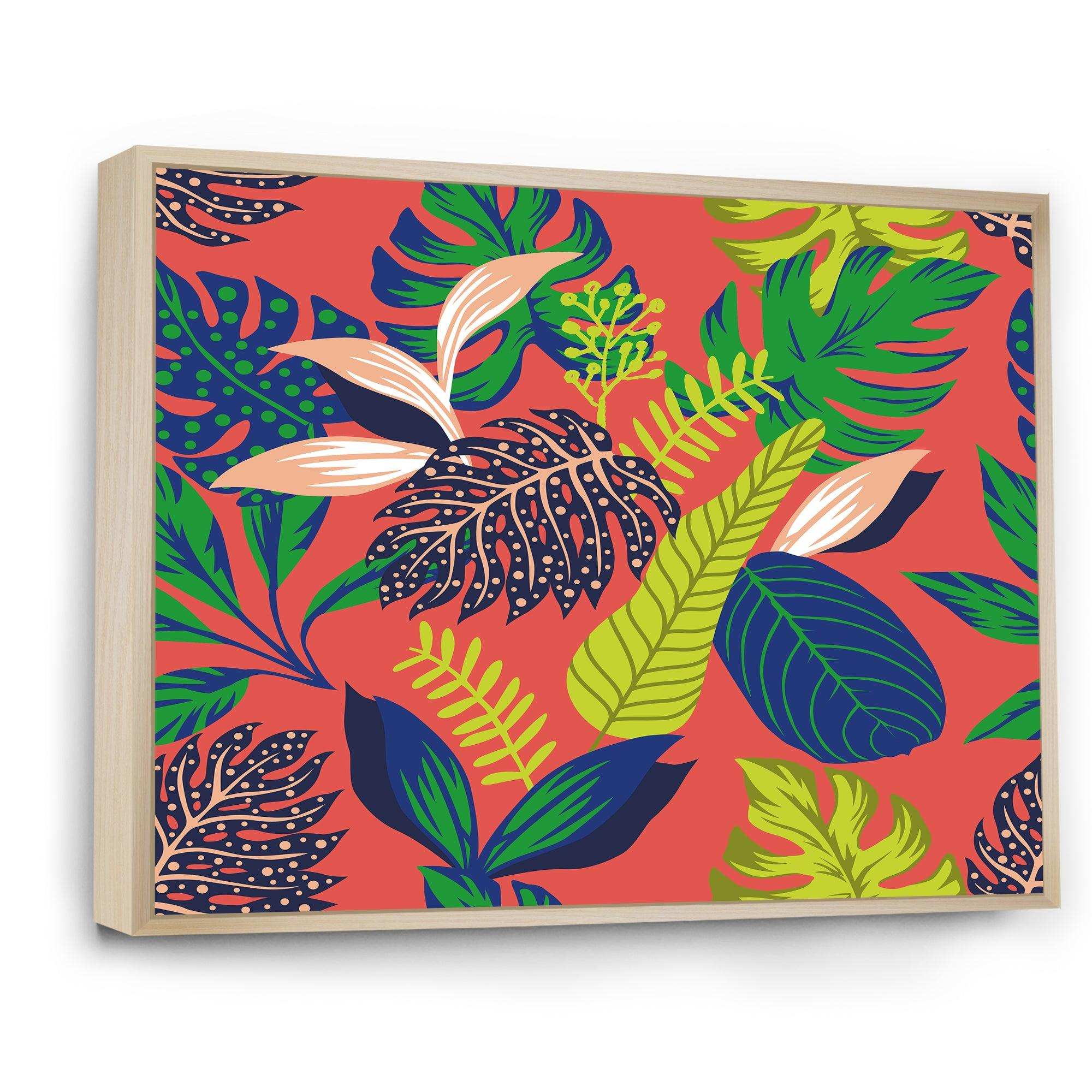 Retro Tropical Leaves I