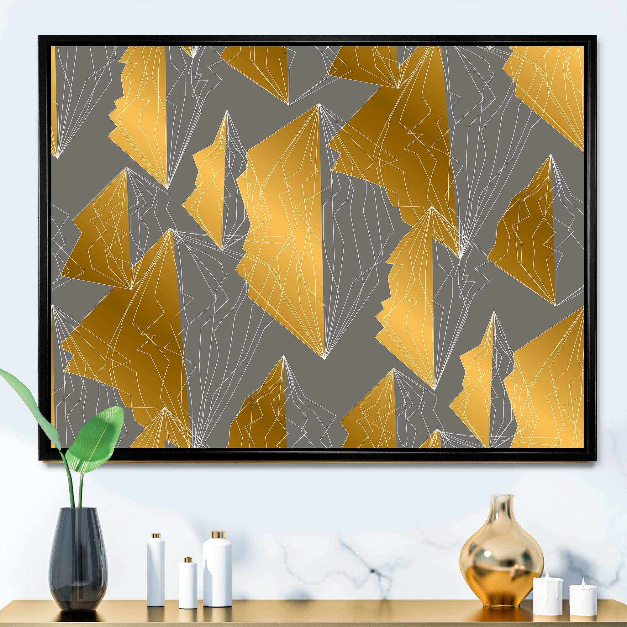 Golden Polygon Pattern