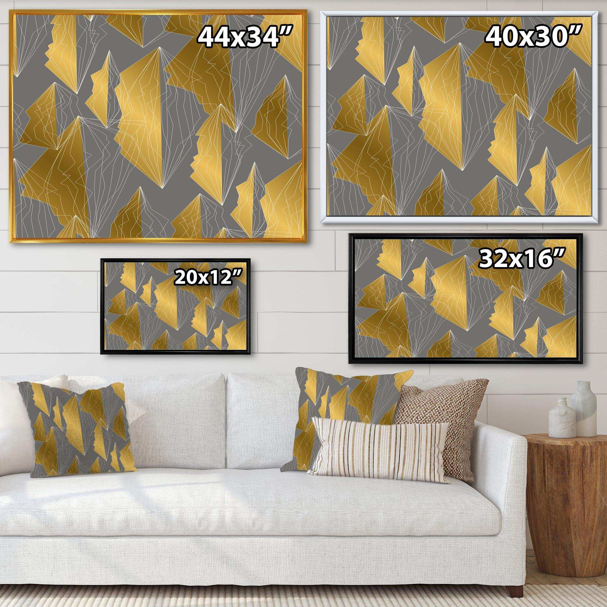 Golden Polygon Pattern