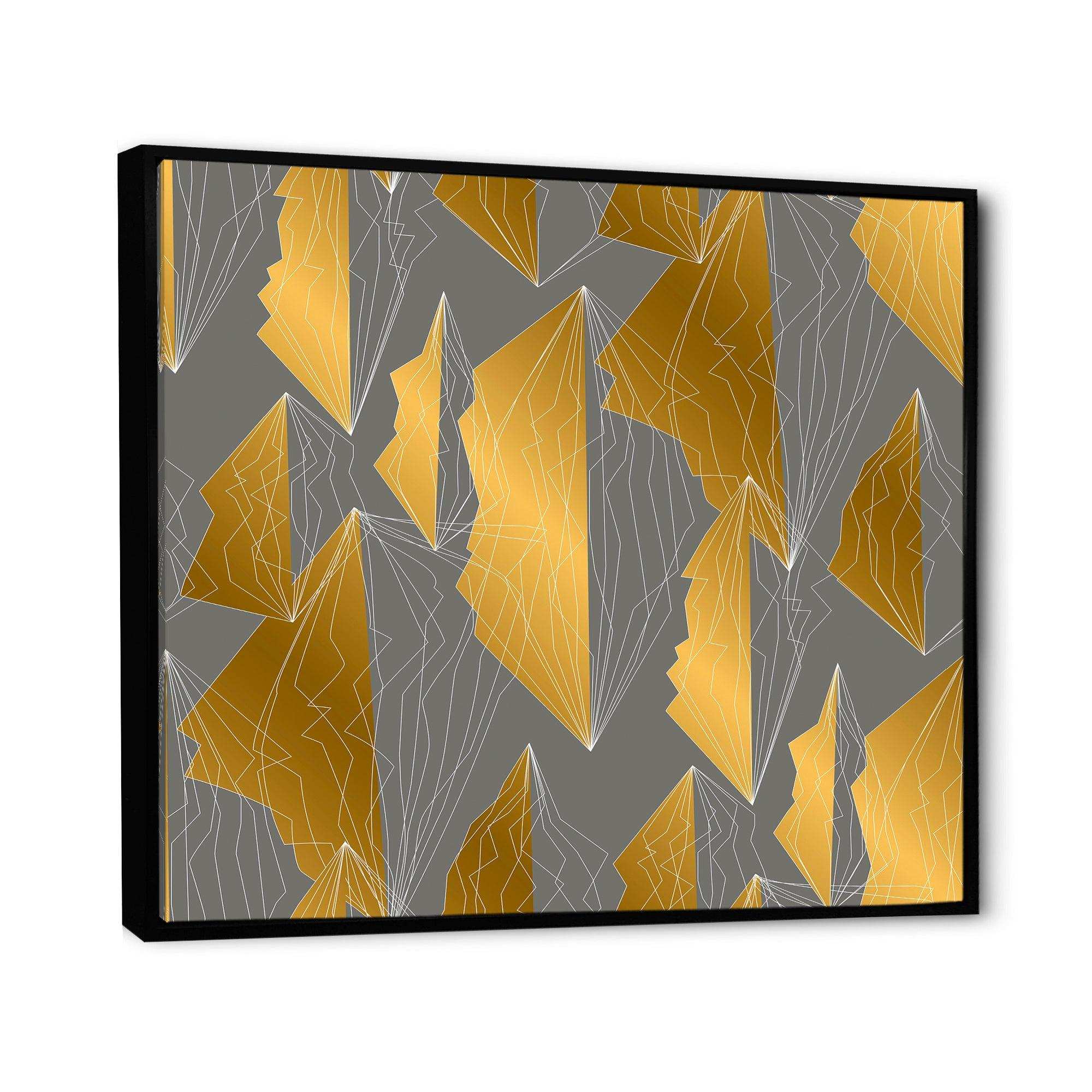 Golden Polygon Pattern