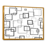 Abstract Retro Design II Framed Canvas Vibrant Gold - 1.5 Thick