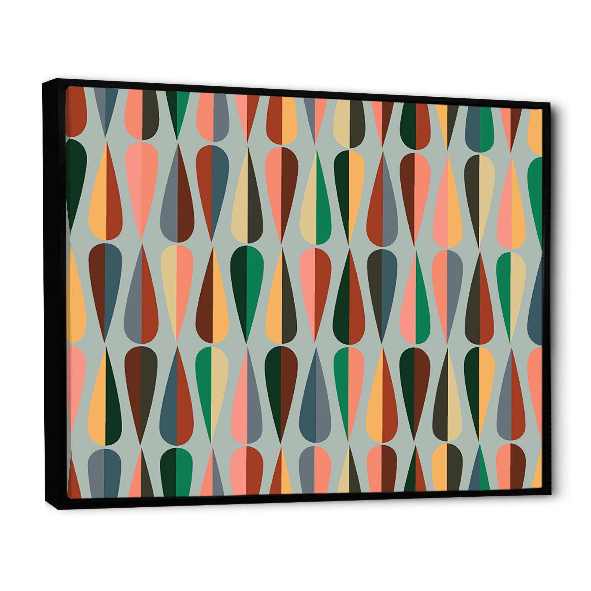 Retro Abstract Drops IX