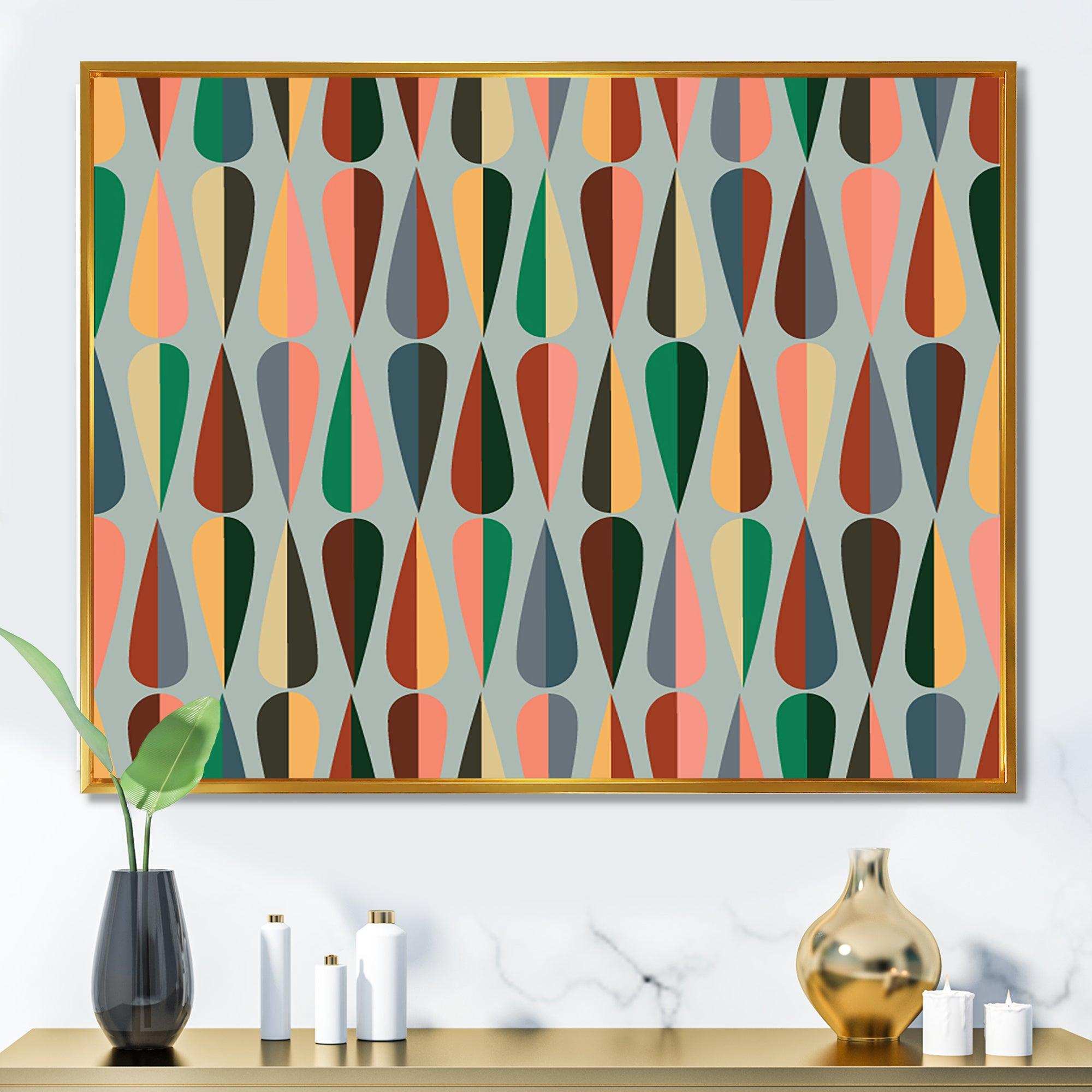 Retro Abstract Drops IX