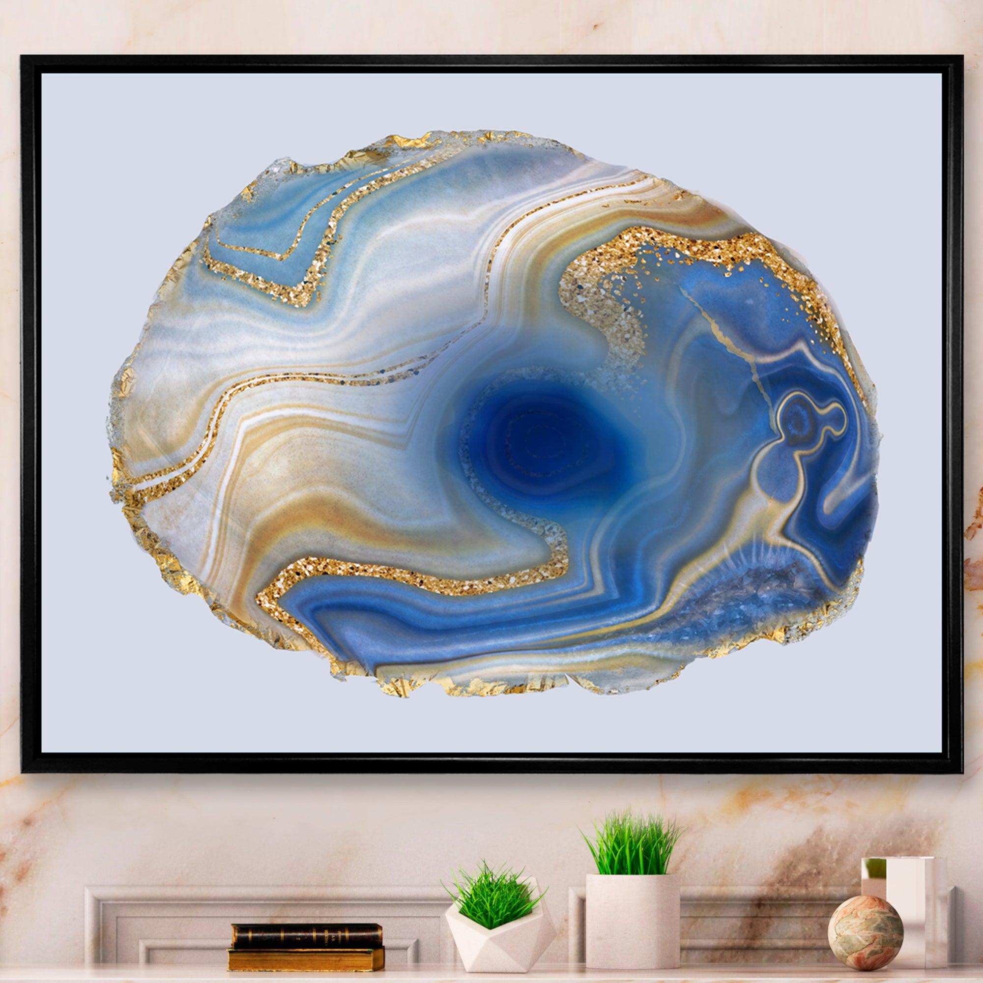 Ocean Blue Golden Jasper Agate I