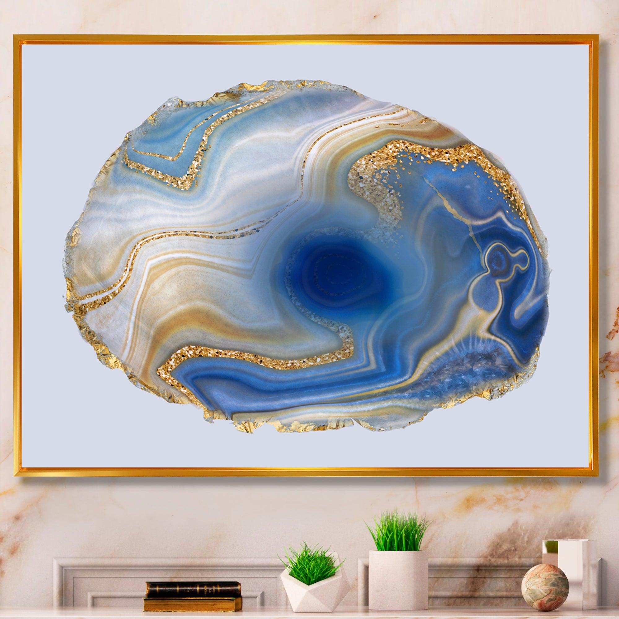 Ocean Blue Golden Jasper Agate I