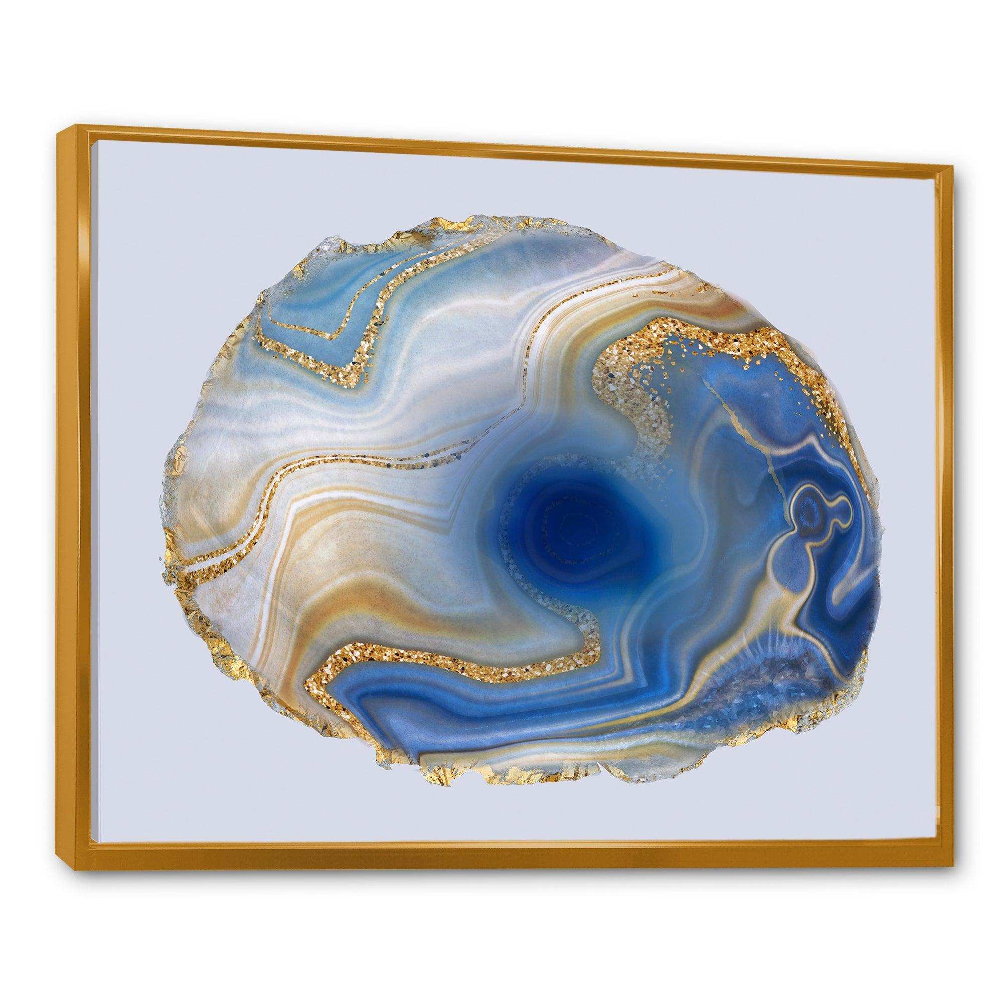 Ocean Blue Golden Jasper Agate I