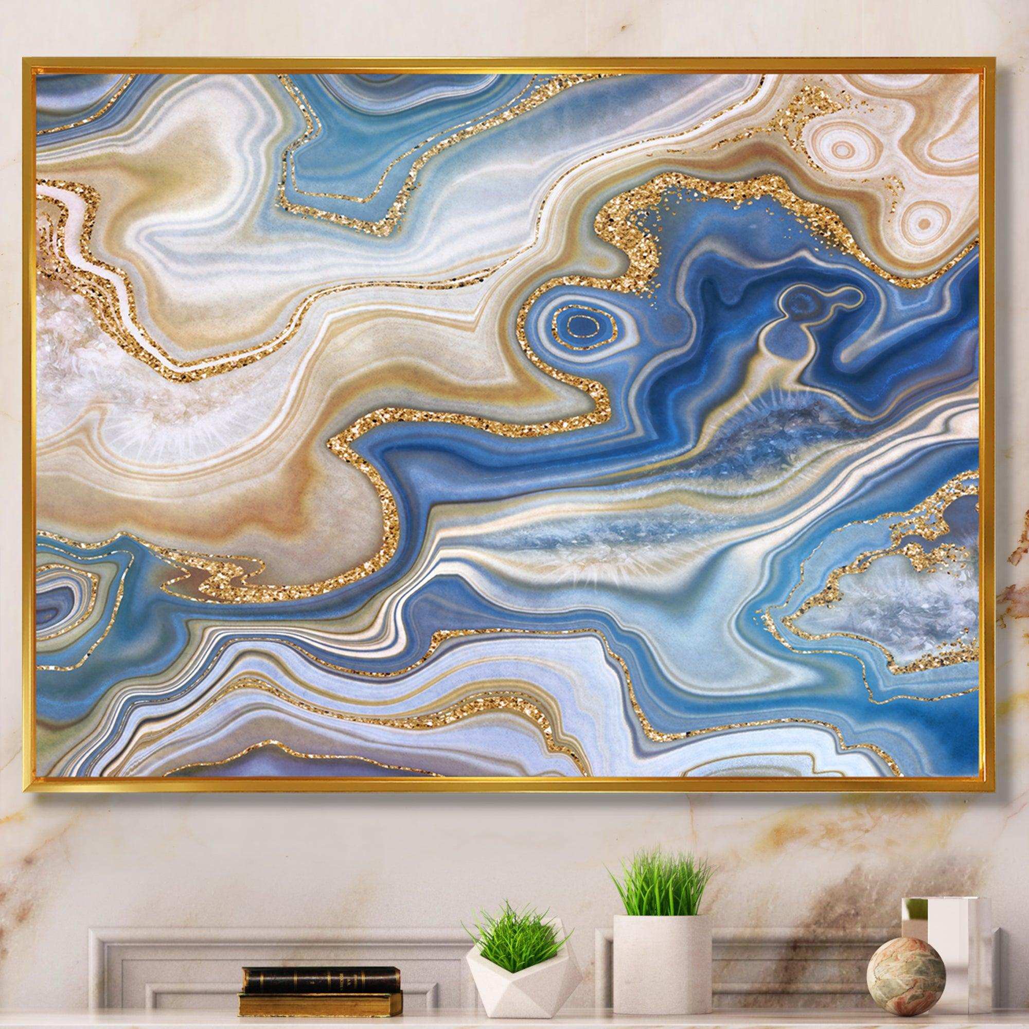 Ocean Blue Golden Jasper Agate II