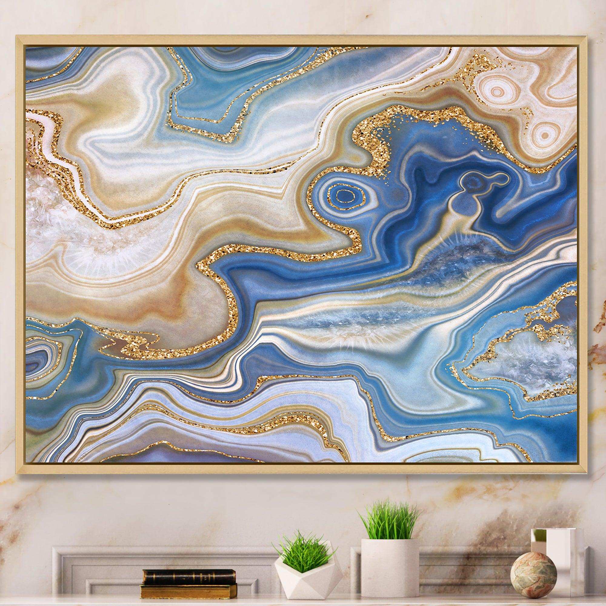 Ocean Blue Golden Jasper Agate II