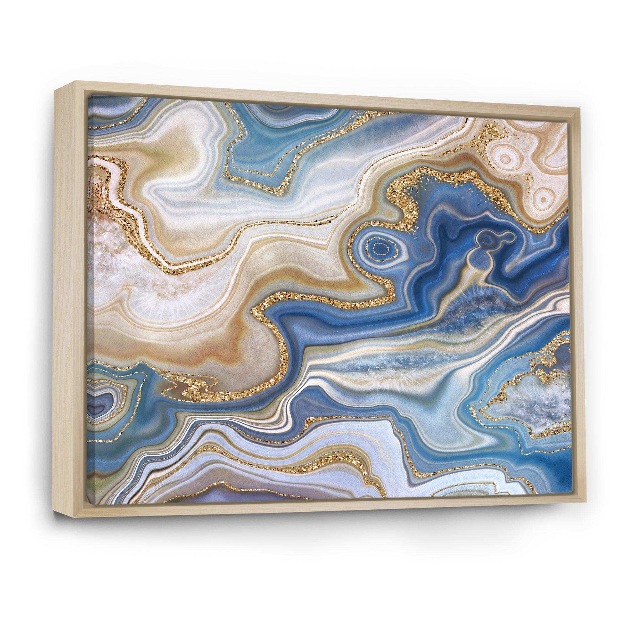 Ocean Blue Golden Jasper Agate II