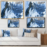 White, grey and White Hand Painted Marble Acrylic III