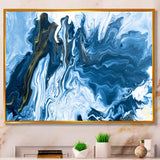 White, grey and White Hand Painted Marble Acrylic III