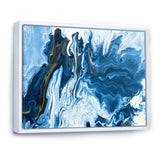 White, grey and White Hand Painted Marble Acrylic III