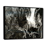 White, grey and White Hand Painted Marble Acrylic IV