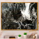 White, grey and White Hand Painted Marble Acrylic IV