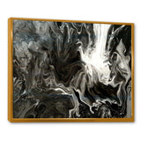 White, grey and White Hand Painted Marble Acrylic IV