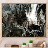 White, grey and White Hand Painted Marble Acrylic IV