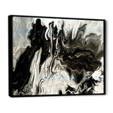 White, grey and White Hand Painted Marble Acrylic IX