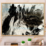 White, grey and White Hand Painted Marble Acrylic IX