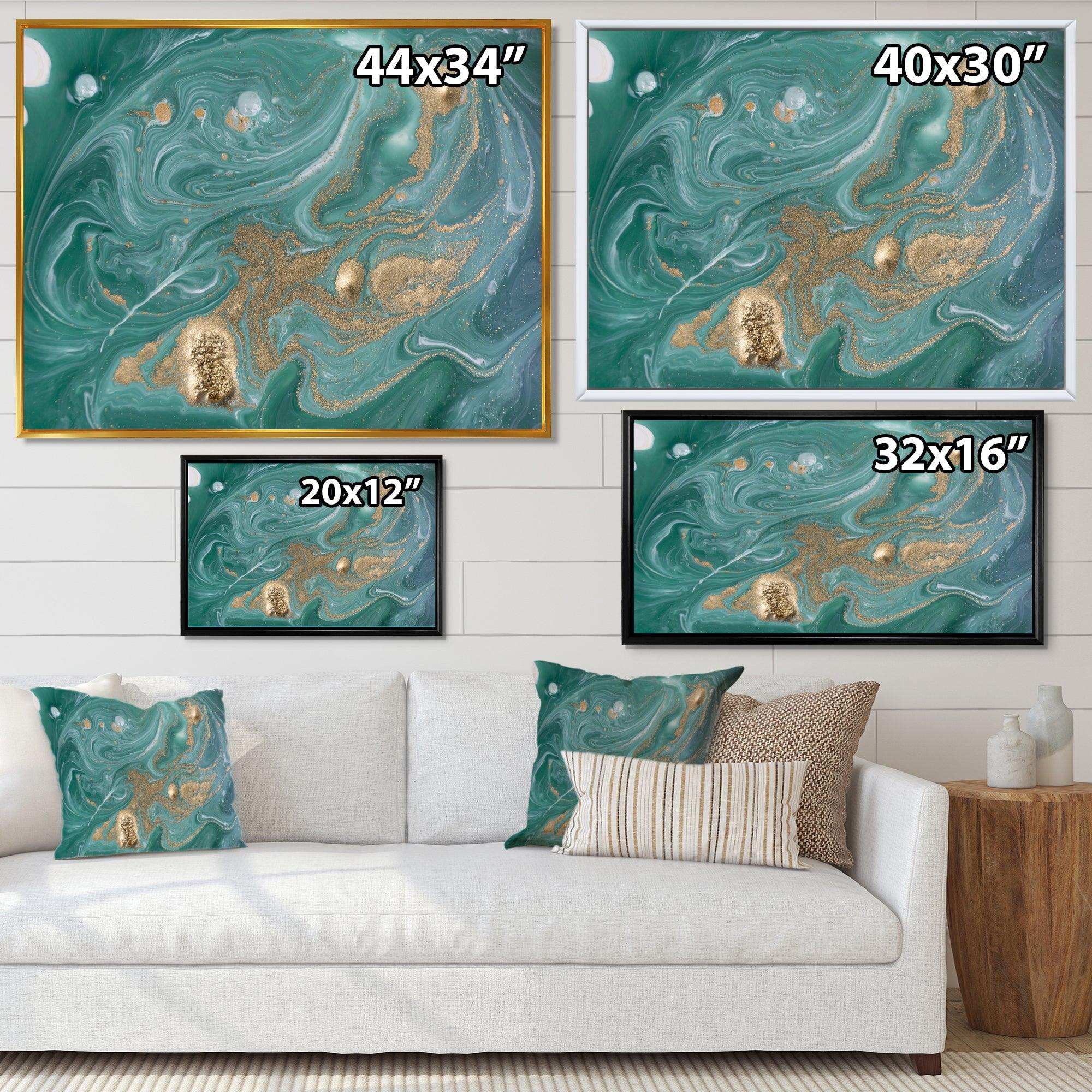 Nature Green and Gold Marble