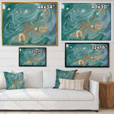 Nature Green and Gold Marble