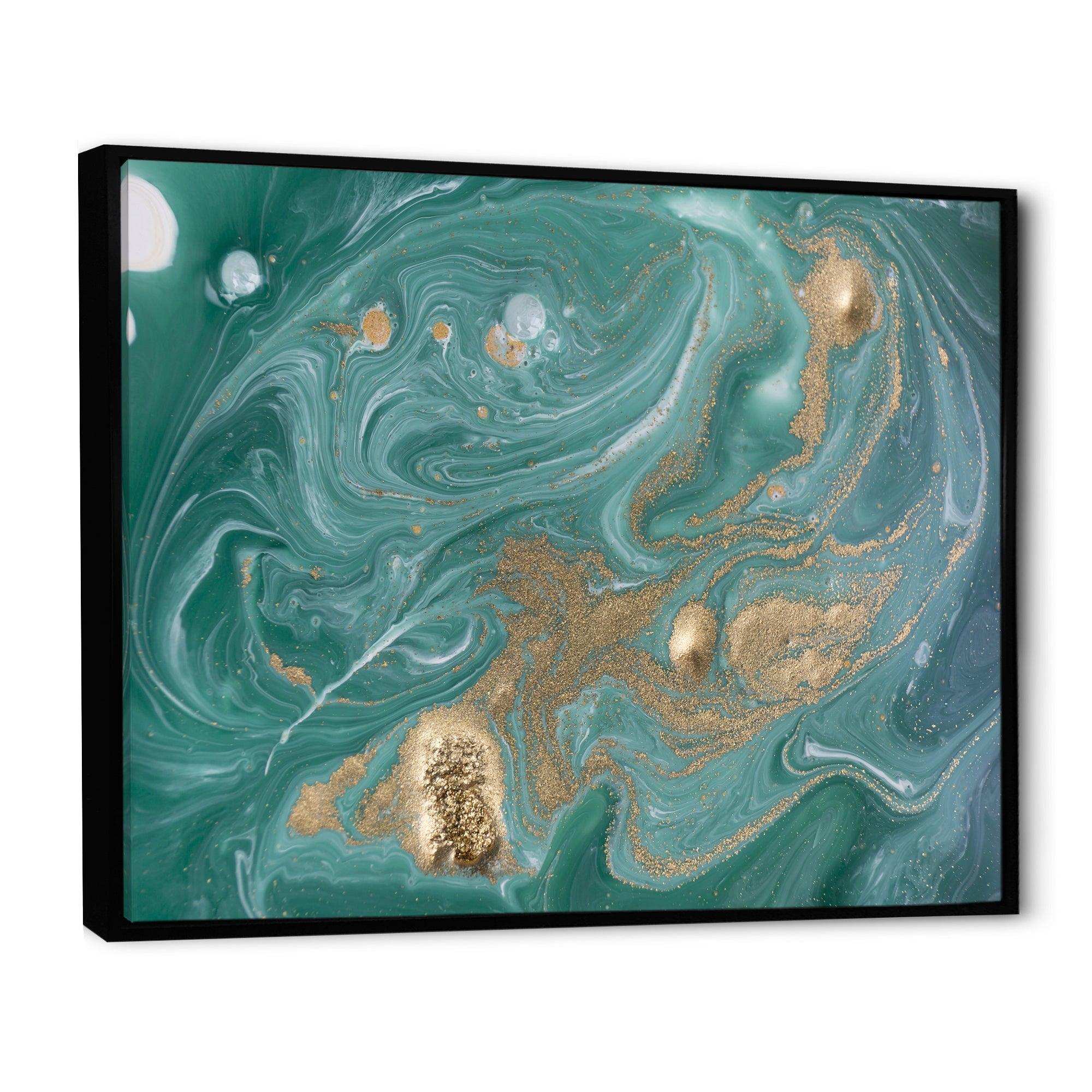 Nature Green and Gold Marble