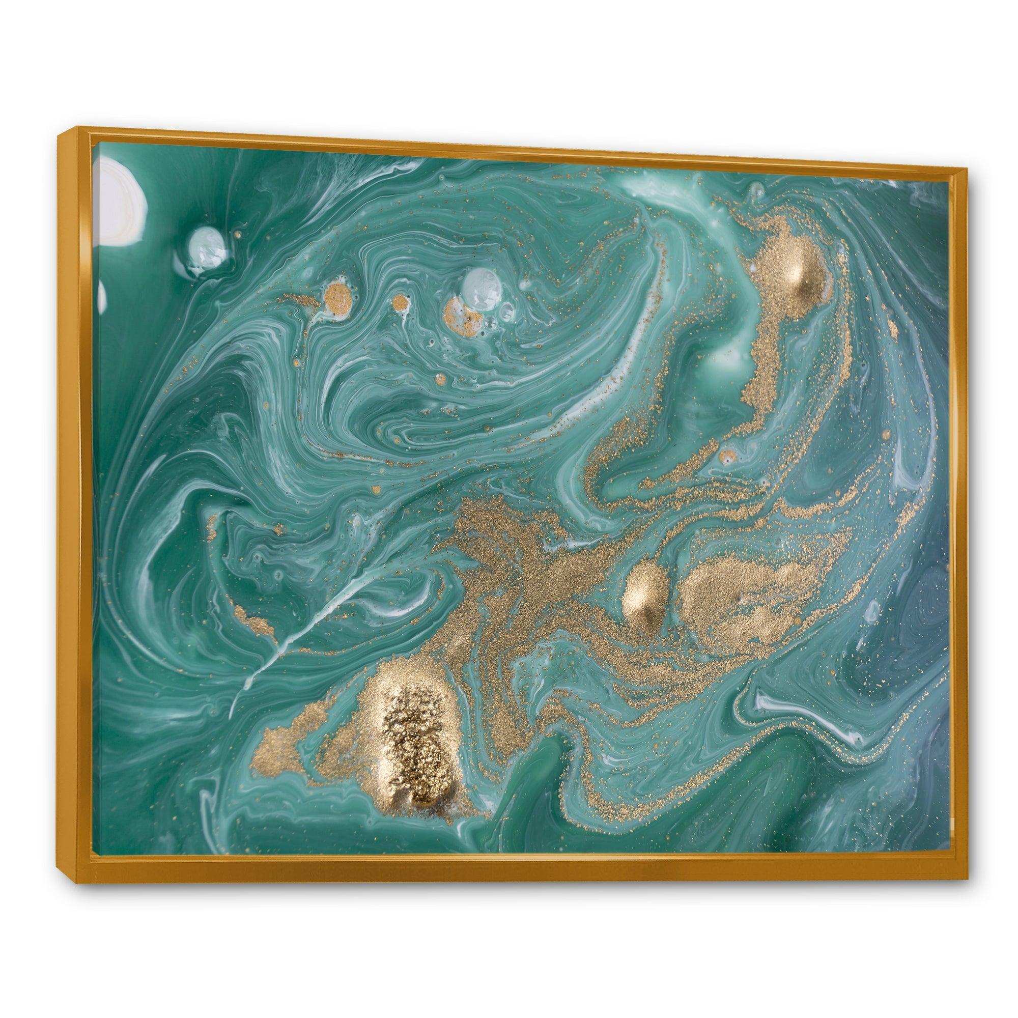 Nature Green and Gold Marble
