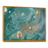Nature Green and Gold Marble