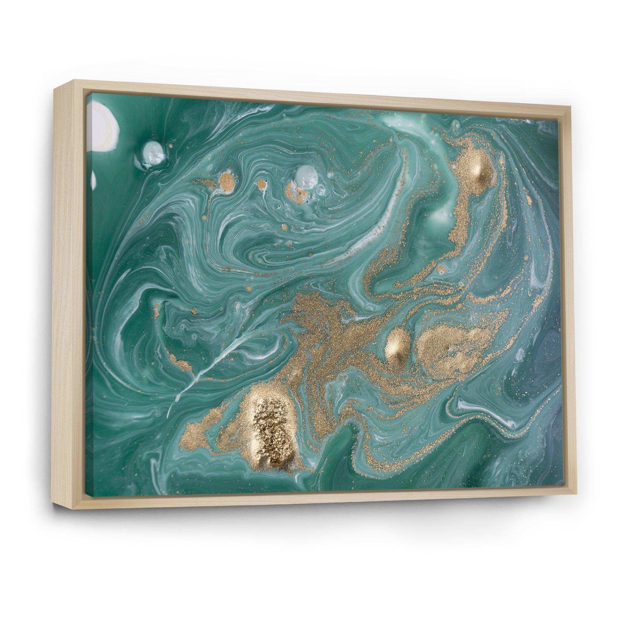 Nature Green and Gold Marble