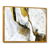Gold and Black on White Acrylic Marble