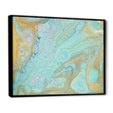 Blue and Gold Marble Agate Ripples II