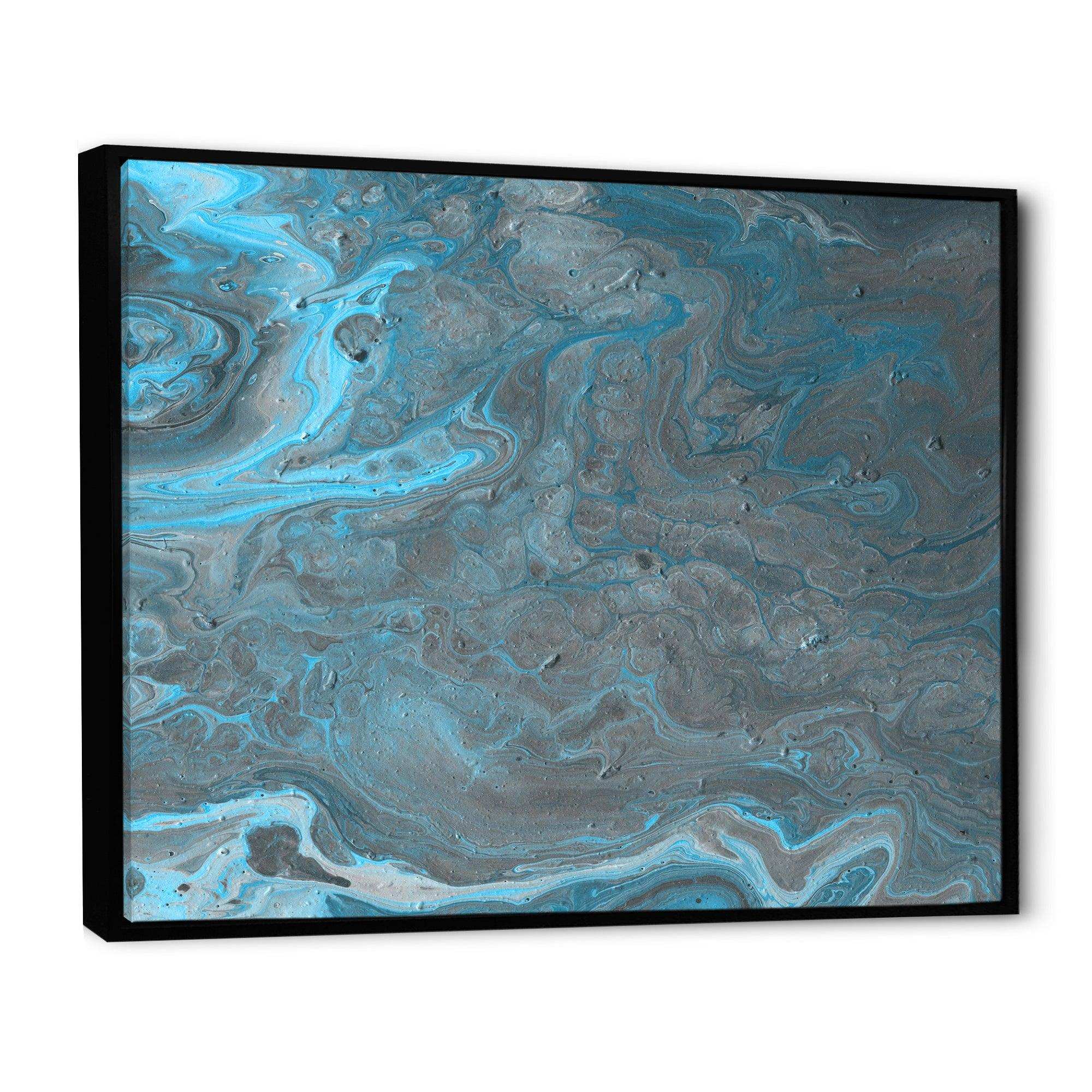 Blue and Gray Marble Landscape