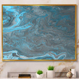 Blue and Gray Marble Landscape