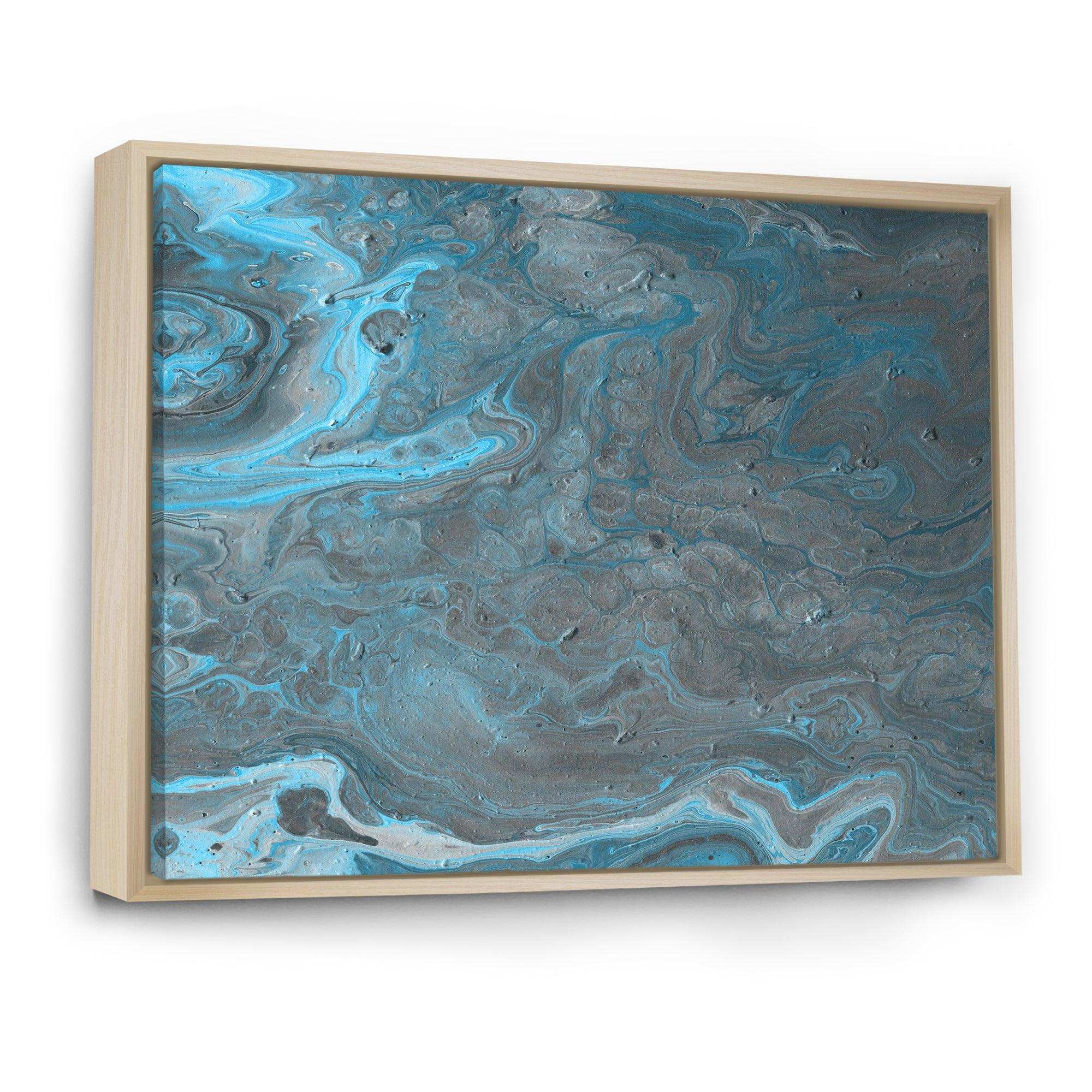 Blue and Gray Marble Landscape