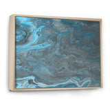 Blue and Gray Marble Landscape