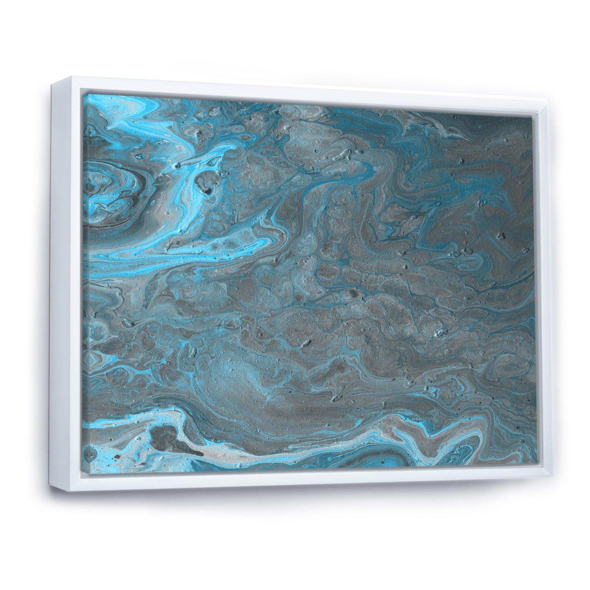 Blue and Gray Marble Landscape