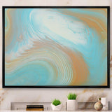 Turquoise Gold and Blue Marble