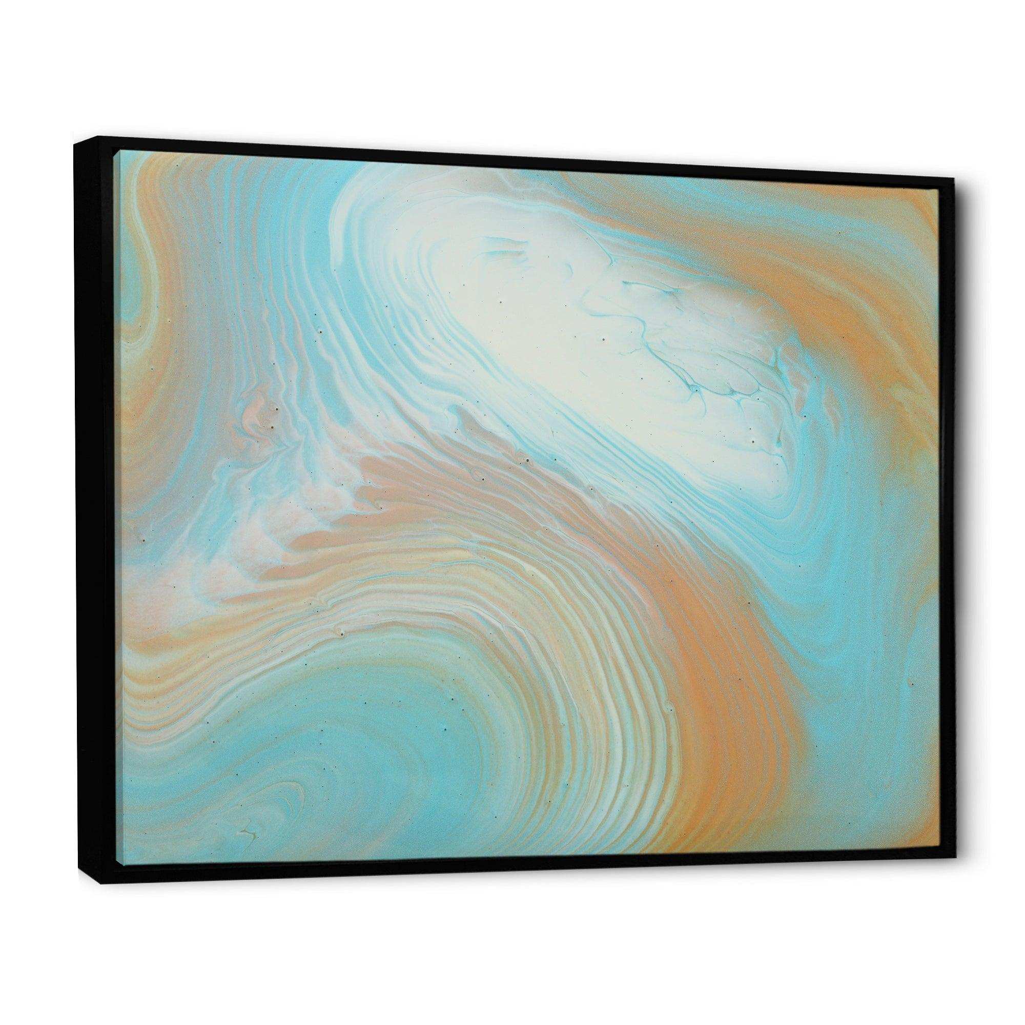 Turquoise Gold and Blue Marble